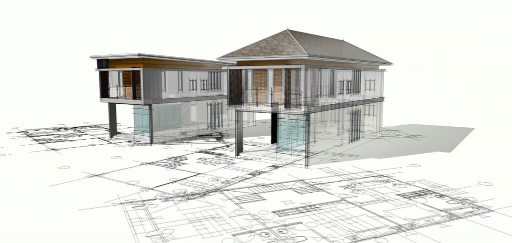 maison modélisée en 3D